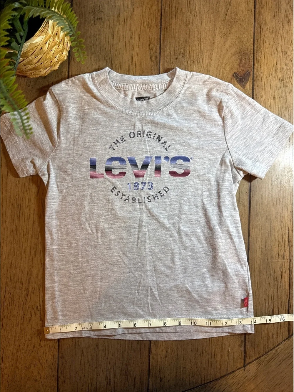 Levi’s Gray Logo Graphic T-Shirt Size 5/6